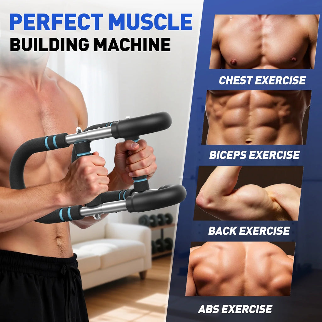 Twister Arm Trainer, Adjustable Twister Arm Chest Exerciser with 2 Spring for Men & Women, Detachable Power Twister Home Fitness Equipment for Enhancing Upper Body Muscle