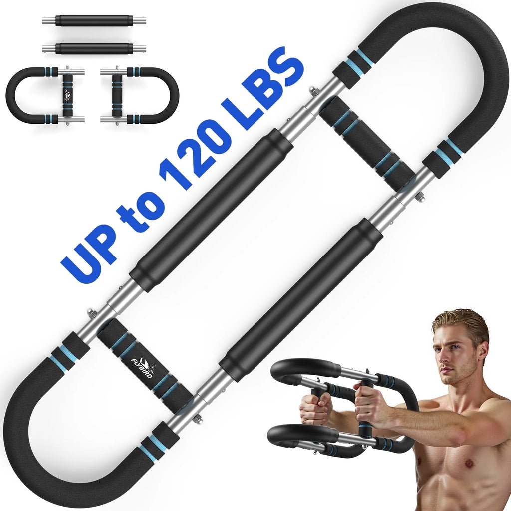 Twister Arm Trainer, Adjustable Twister Arm Chest Exerciser with 2 Spring for Men & Women, Detachable Power Twister Home Fitness Equipment for Enhancing Upper Body Muscle