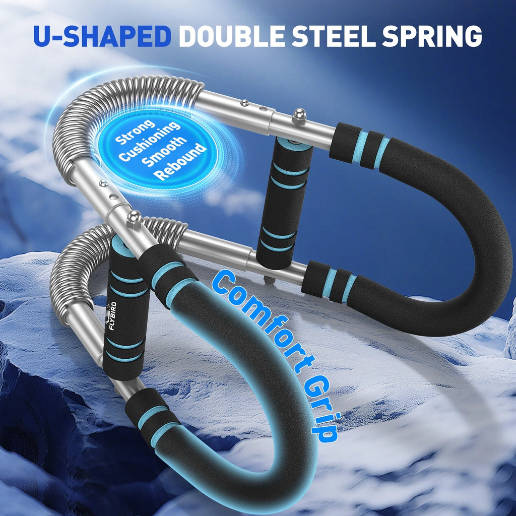 Twister Arm Trainer, Adjustable Twister Arm Chest Exerciser with 2 Spring for Men & Women, Detachable Power Twister Home Fitness Equipment for Enhancing Upper Body Muscle